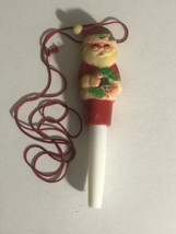 Vintage Santa Claus On A Rope Christmas Decoration XM1 - $6.92