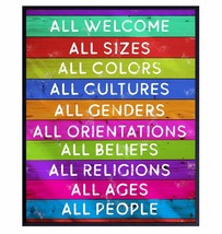 Welcome Sign - Liberal Wall Decor Picture - Gift For Lgbtq, Queer,, Unframed - £31.16 GBP