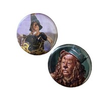 Wizard of Oz Licensed Buttons  One Inch Buttons 1&quot; Pinback Pins  Lot of 2 - £4.03 GBP