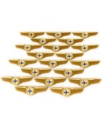 Airlines Pilot Wings 20 Flight Attendant Costumes Gifts Pins - £34.96 GBP
