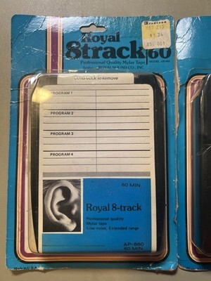 NOS Royal 8 Track 60 AP-860 Set Of 2 - Read Item image 2