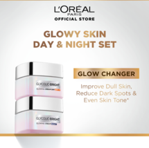 L&#39;Oreal Paris Glycolic-Bright Glowing +Brighter Day 50ml+Night 50ml (Set of 2) - £89.14 GBP