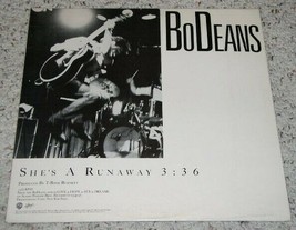 BoDeans She&#39;s A Runaway 12 Inch Single Vintage 1986 - £12.17 GBP