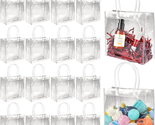 Clear Gift Bags with Handle, 16 PCS Small Plastic Gift Wrap Tote Bag Sma... - $25.97