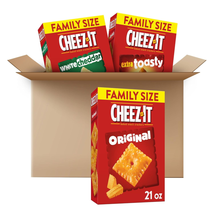 Cheez-It Cheese Crackers, Baked Snack Crackers, Lunch Snacks, Family Size, Varie - £28.49 GBP