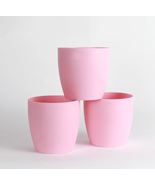 Set of 3 Blush Pink Classic Plant Pots - Gardening Supplies - Outdoor Li... - £26.28 GBP