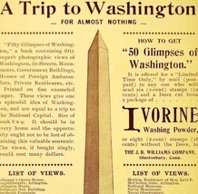 Ivorine Soap Washington Monument 1897 Advertisement Victorian Powder ADBN1ppp - £20.07 GBP