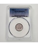 1936-S 10C Mercury Dime Graded by PCGS as MS66FB Full Bands - €250,55 EUR
