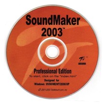 SoundMaker 2003 Professional Edition CD-ROM for Windows - NEW in SLEEVE - £3.17 GBP