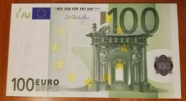 NEW 100 EURO BANKNOTE BU UNC CONDITION RARE ISSUE - £190.92 GBP