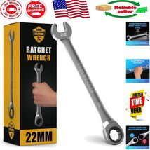 22mm Ratcheting Wrench - Durable Alloy Steel with Box End Design for Pre... - $455.10 MXN