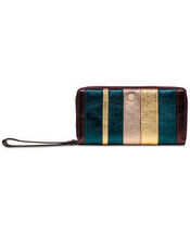 Radley London Clifton Hall Phone Leather Wristlet Metallic Amethyst Gold - $60.59