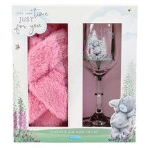 Me to You Slippers &amp; Wine Glass Gift Set - £43.07 GBP