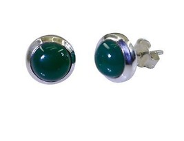 Tentador verde ónix 925 plata esterlina verde pendiente piedras preciosa... - $17.69