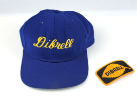 Vintage Dibrell Tobacco Blue Wool snap back Hat &amp; Dibrell embroidered patch - $31.67