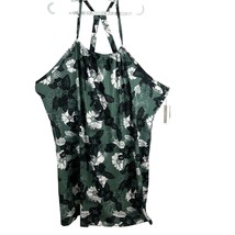 Peace &amp; Pearls Women&#39;s Casual Dresses Sage Black Floral Helena Dress Plus Sz 3X - £26.18 GBP