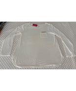 Lilly Pulitzer Solid Resort WHITE LOUELLA TOP Long Sleeve Sequin Pocket ... - $41.80 CAD