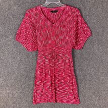 Vertigo Dress Women&#39;s Medium Sweater Knit Short Sleeve 100% Acrylic M - $23.71 CAD