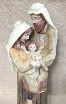 Jaimy Resin Holy Family Figural Decor Baby Jesus Mary And Joseph Statue - £20.24 GBP