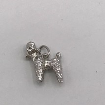 Poodle Dog Silver Tone Charm  - $18.80