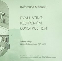 2023 Evaluating Residential Construction Reference Manual J Conestaro DWUU7 - $557.81 MXN