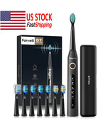 Electric Toothbrush Rechargeable Waterproof Whitening Teeth Cleaning 8 B... - €25,96 EUR+