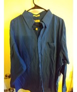 Pierre Cardin Long Sleeve Dress Shirt XXL 18-181/2 34/35.Blue  - $10.94 CAD