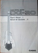Casio DG-20 Midi Digital Guitar Synthesizer Original Owner&#39;s Manual Book - $19.80