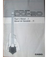 Casio DG-20 Midi Digital Guitar Synthesizer Original Owner&#39;s Manual Book - $27.80 CAD