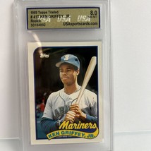 1989 Topps Traded Ken Griffey Jr Rookie RC 41T USA 8.0 NM-MT Seattle Mariners - £55.57 GBP