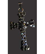 Russische Kunst Anhänger Schwarz/Weiß 4 Quad 4 Set Muster W / Kristalle,... - $70.73