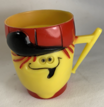 1968 Lefty Lemon Pillsbury FUNNY FACE Drink Plastic Mug Cup Promo - $17.82