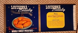 Louisiana Beauty Golden Yams Church Point, LA -  ORIGINAL CAN LABEL UNCI... - €6,93 EUR