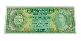 1969 Británico Honduras Uno Dólar en Cuenta En Unc. Estado Recoger #28b - $415.79