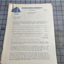 Vintage Letter Jefferson Drug Company Beaumont Texas Signed O.B. Sawyer ... - $33.04 CAD