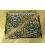 2 Cast Iron Crossed Pistol Brackets Garden Braces Shelf Brackets RUSTIC ... - $23.99