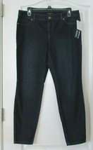 NWT Daisy Fuentes Skinny Fit  Ankle Jeans Midnight Wash Women&#39;s Sz 10 MS... - $352.08 MXN