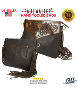 Hand Tooled Bag in Genuine Leather Women Western Travel Crossbody/Should... - £46.60 GBP