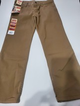 Boys Pants Size 10 Husky Khaki  Color New With Tags Wranglers Uniform - £9.45 GBP