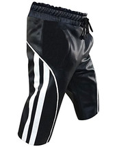 100% Leather Lambskin Men Biker Genuine  Stylish Boxer Black Gym Shorts ... - $103.50