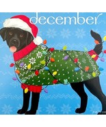Labrador Christmas Lights December Dog Days Poster Calendar 14 x 11&quot; Art... - $41.01 CAD