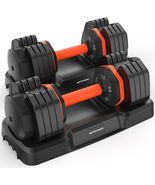 Weight Set, 5 in 1 Dumbbells Set with Anti-Slip Rubberized Handle for Ho... - £310.49 GBP