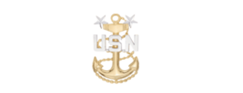 4&quot; navy rank e-9 mcpo fouled anchor bumper sticker decal usa made - £21.17 GBP
