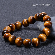 Fashion Minimalist 6mm 8mm 10mm 12mm Tiger eyes Beads Bracelet Men Charm... - £14.54 GBP