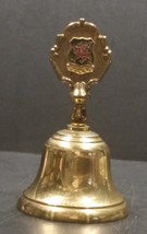 Vintage Brass Bell Imprinted Wales and a Crest Made in England - $9.99