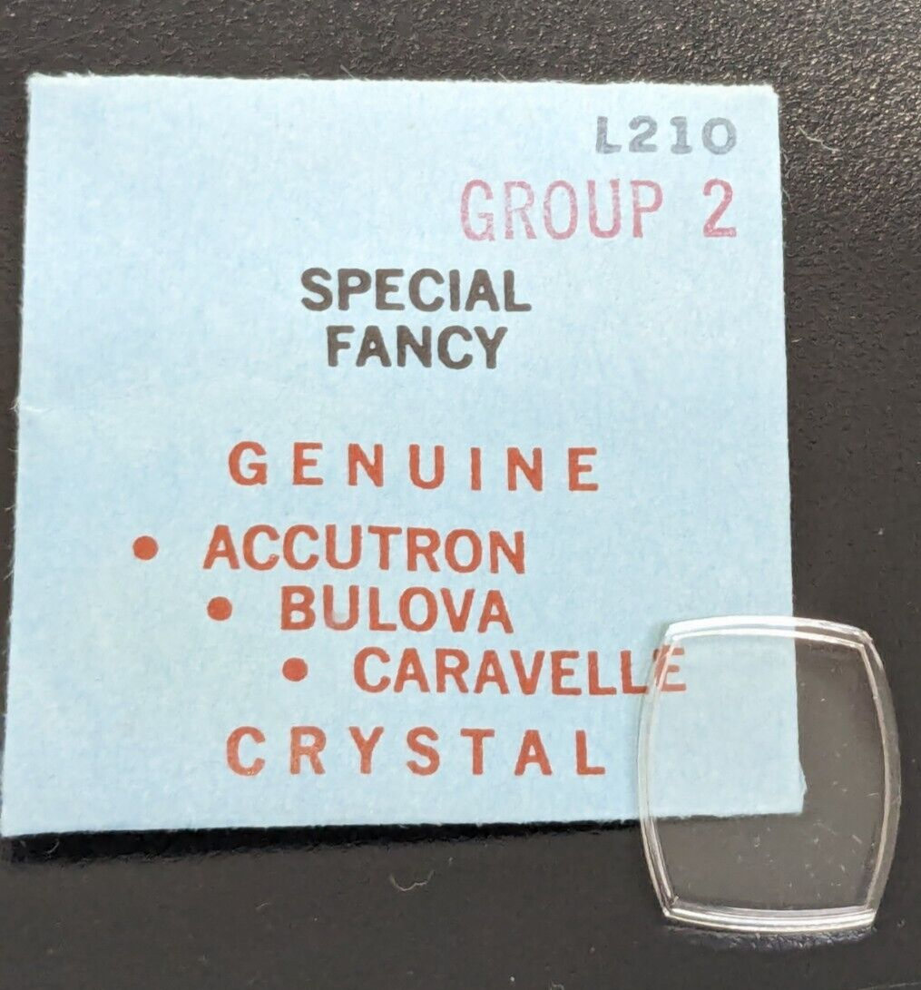 Genuine NEW Bulova Accutron Ladies Watch Crystal Part# L210 - £10.94 GBP