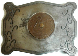 Belt Buckle British One Penny Coin Vintage 1929 - £46.91 GBP
