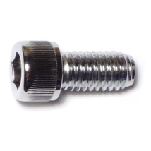 3/8&quot;-16 x 3/4&quot; Chrome Grade 8 Knurled Socket Cap Screws (10 pcs.) - £19.26 GBP