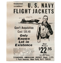 1966 US Navy Flight Jackets Advertisement Vintage Military Clothing DWF28 - $19.99