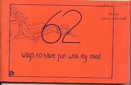 62 Ways to Have Fun With My Mind 1976 Creativity &amp; Thinking Skills - £19.56 GBP